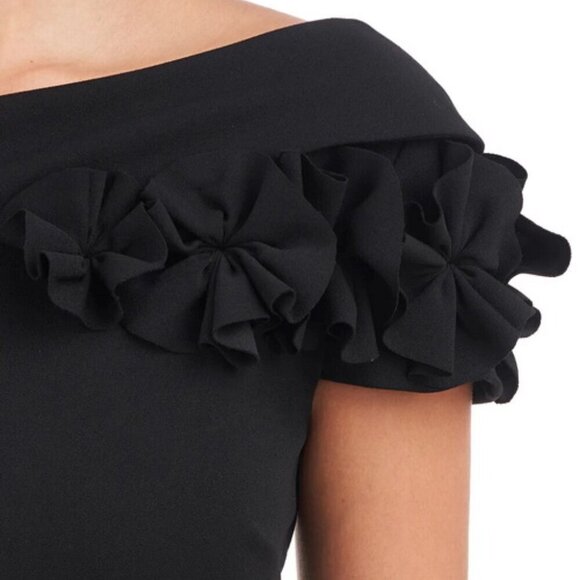 JS Collections Black Lilith One-Shoulder Wide Leg Jumpsuit - Picture 7 of 7